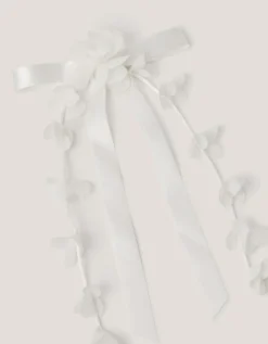 Floral Bow Hair Clip