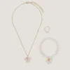 Floral Butterfly Jewellery Set