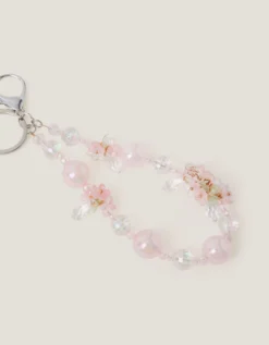 Flower Bead Bag Charm