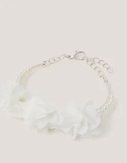 Flower Pearl Cuff Bracelet