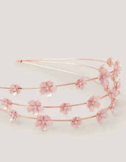 Flower Pearl Wire Headband