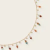 Gas Bijoux Gold-Plated Gemstone Vert & Pink Quartz Necklace