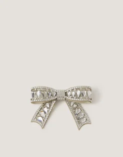 Gemstone Bow Hair Clip