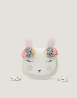 Glitter Bunny Bag & Hair Clips Set