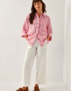 Harper Regular Wide Leg Jeans Natural