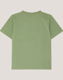 Howdy Cowboy Embroidered T-Shirt Green