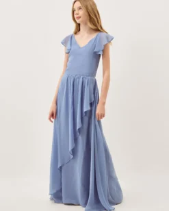 Indi Tie-Back Prom Dress Blue