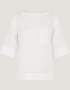 Ingrid Linen Top White