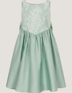 Juno Lace Bodice Party Dress Green