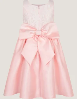 Juno Lace Bodice Party Dress Pink