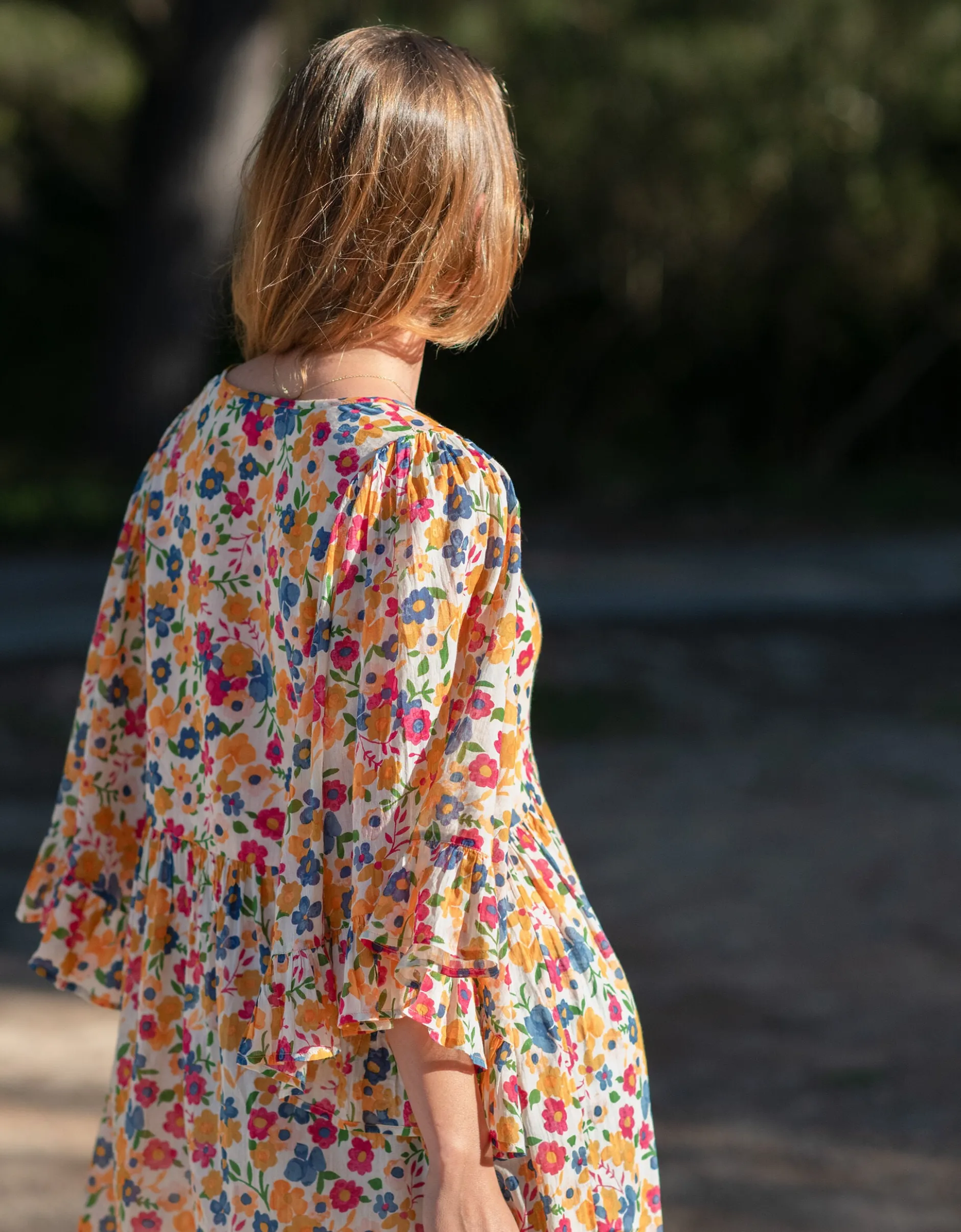 La Galeria Elefante Mediterranean Floral Blouse Multi