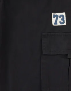 Lined Cargo Trousers Black