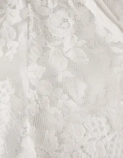 Lola Lace Short Sleeve Cover Up Ivory