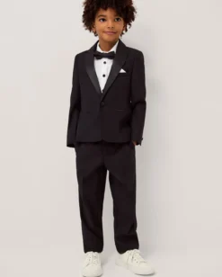 Luca 4-Piece Tuxedo Suit Black