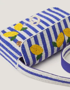 Lyra Lemon Beaded Bag