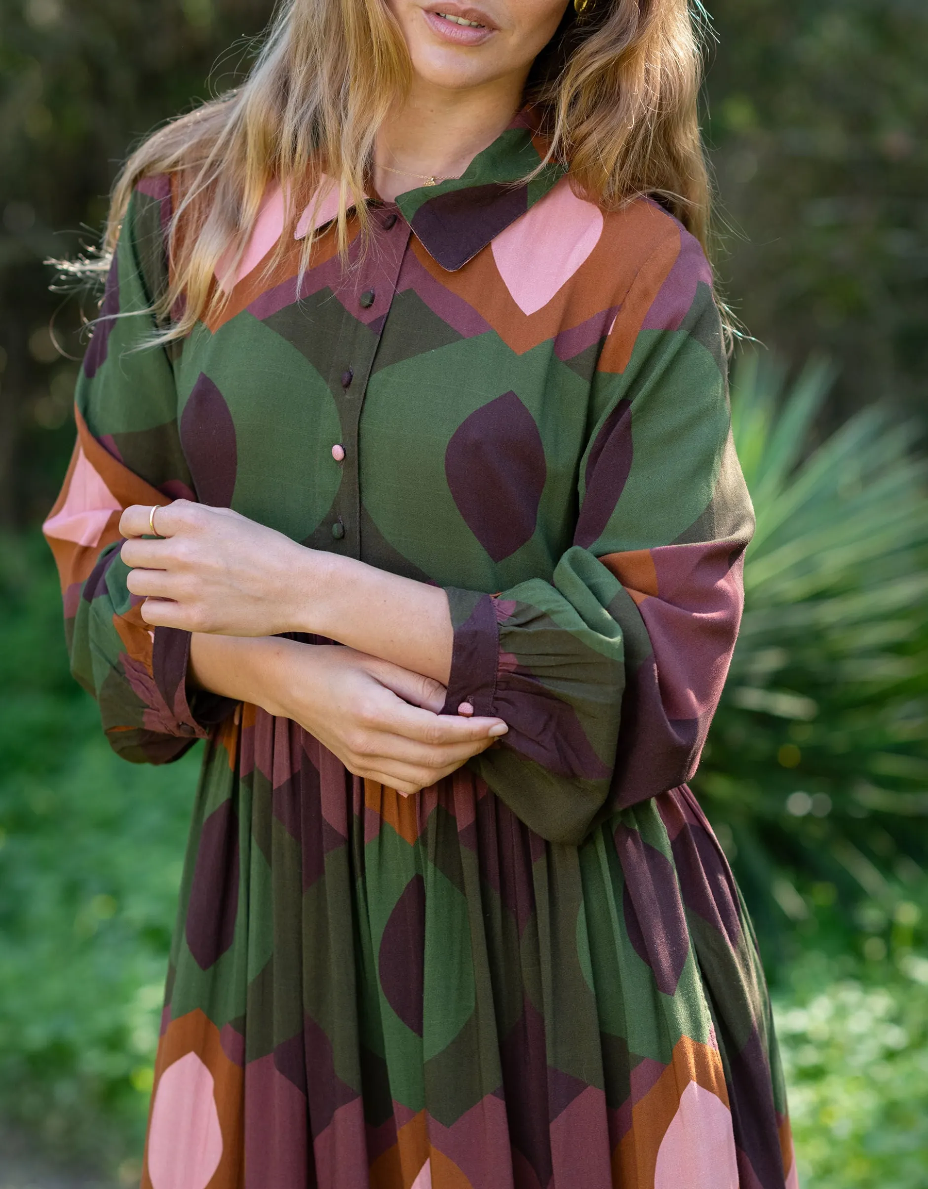 Lyrical Sisters Lola Bubble Print Maxi Dress Multi