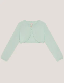 Maeve Bow Button Cardigan Green