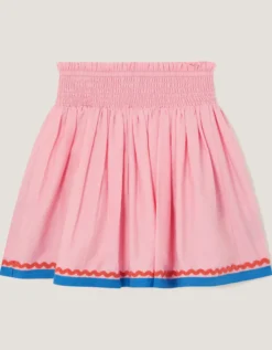 Mermaid & Shell Embellished Skirt Pink