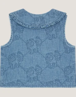 Monsoon x My Little Pony Chambray Quilted Waistcoat Blue