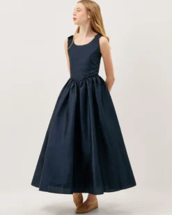 Ohio Taffeta Prom Dress Blue