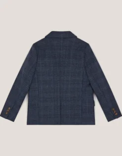 Oliver Check Pocket Detail Blazer Blue