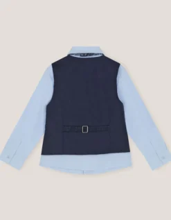 Oliver 3-Piece Check Suit Blue