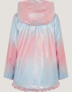 Ombré Shimmer Raincoat Pink