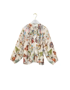 One Hundred Stars Cornucopia Pussybow Blouse Ivory