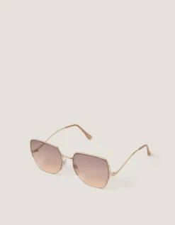 Oversized Metal Sunglasses
