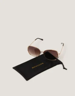 Oversized Metal Sunglasses