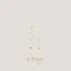 4-Pack Bow & Pearl Clip On Earrings