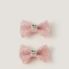 2-Pack Cherry Bow Hair Clips
