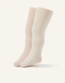 2-Pack 40 Denier Baby Plain Tights Multi