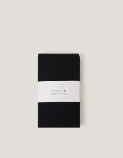 2-Pack 40 Denier Tights Black