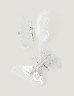 2-Pack Embroidered Spring Butterfly Hair Clips