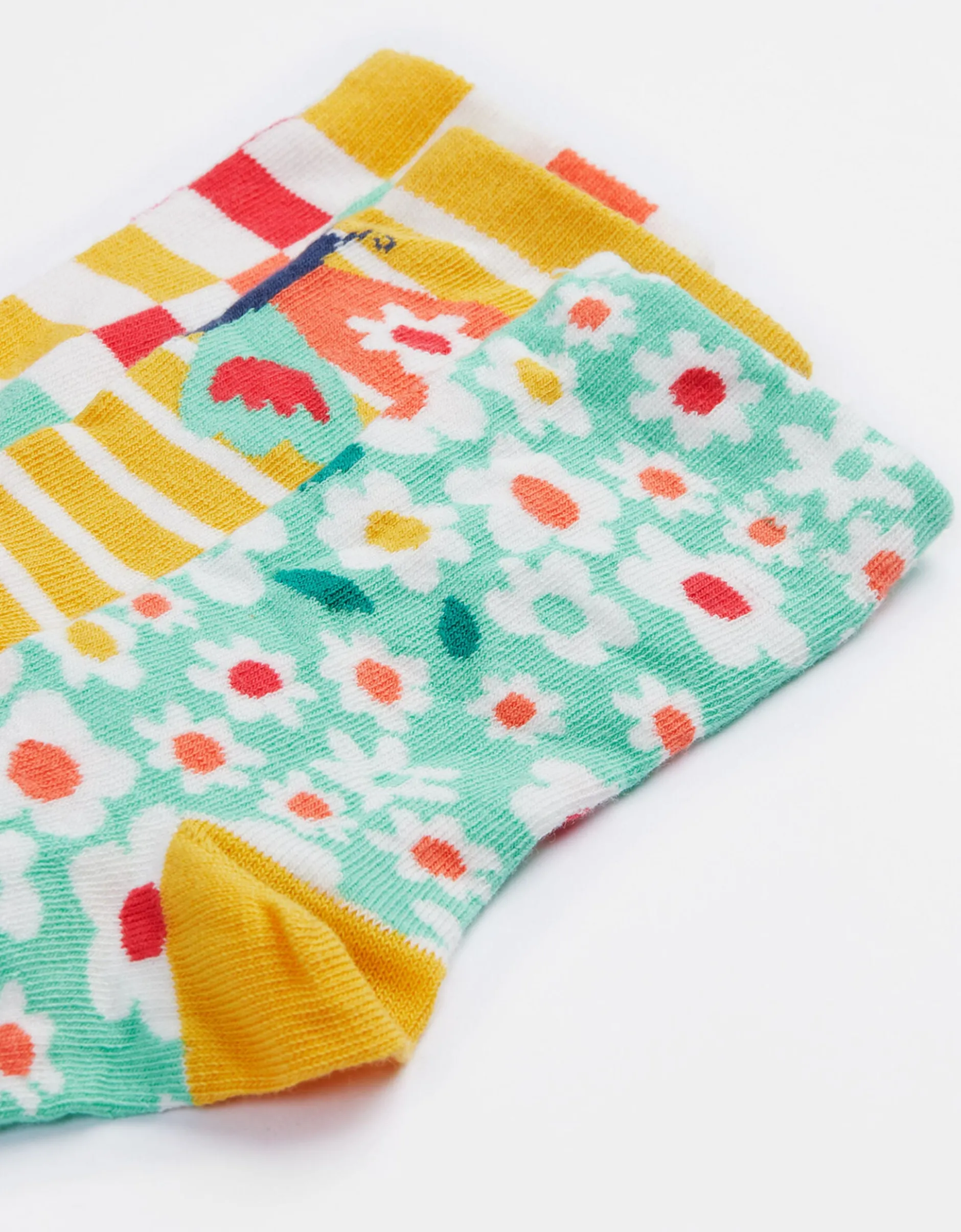 3-Pack Frugi Print Socks Multi