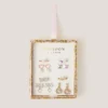 8-Pack Jewel Butterfly Earrings & Rings
