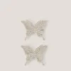 2-Pack Rhinestone Butterfly Hair Clips