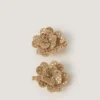 2-Pack Rhinestone Flower Hair Clips