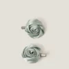 2-Pack Satin Rosette Hair Clips