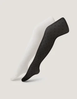 2-Pack Sheer Bow Tights Multi