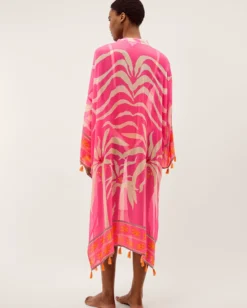 Paloma Palm Print Midi Kaftan