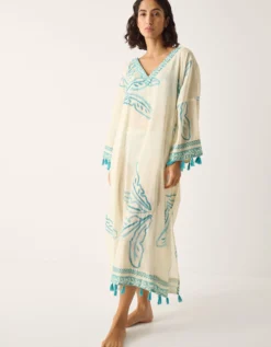 Pam Palm Print Kaftan