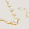 Pearly Flower Jewellery Set