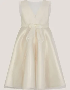 Principesa Appliqué Rose Sparkle Dress Gold