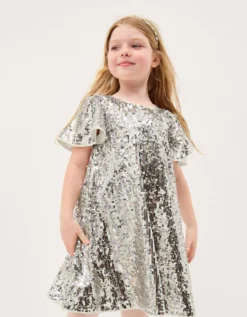 Rainbow Sequin Party Dress Multi