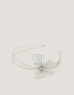 Rhinestone Butterfly Metal Headband