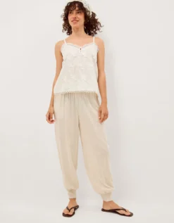 Rosie Embroidered Cami Top White