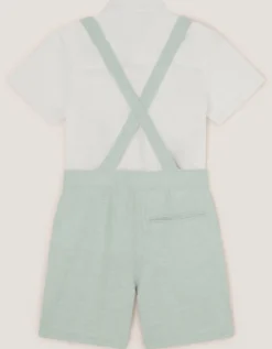 Rowan 3-Piece Short Suit with Braces Green