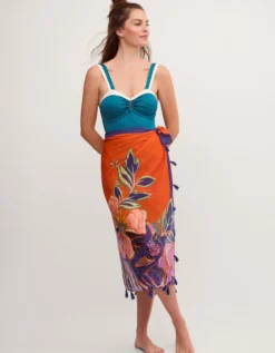 Sabrina Two Tone Swimsuit Teal
